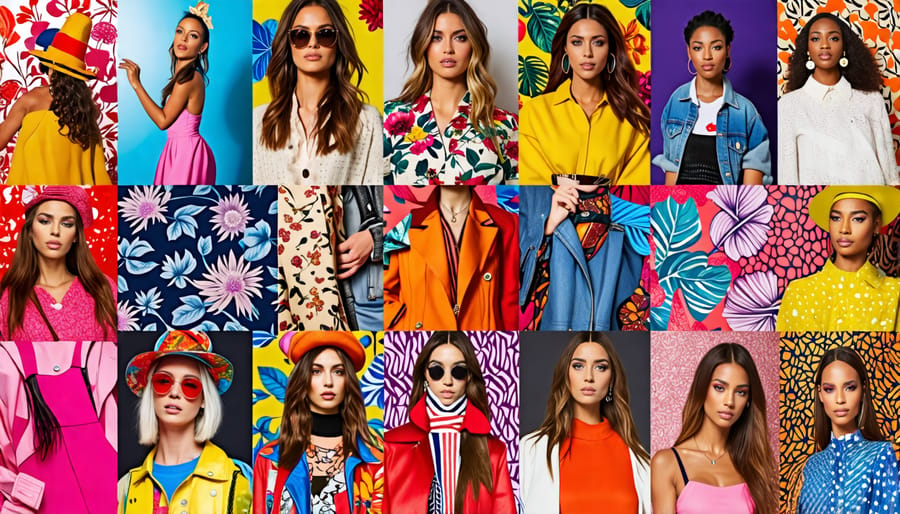 Collage of diverse individuals expressing their unique personalities through varied fashion styles, symbolizing the power of self-expression and personal identity.