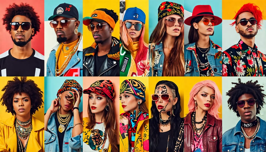 Montage showcasing the unique fashion of different cultural subgroups