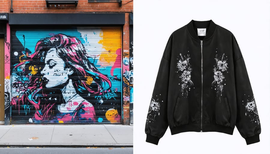 Comparison of urban street art and its interpretation in high fashion clothing design